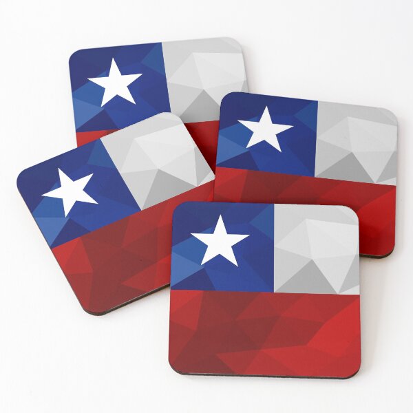 Item preview, Low Poly Chile Flag - Geometric National Symbol Design designed and sold by OrangePoly.
