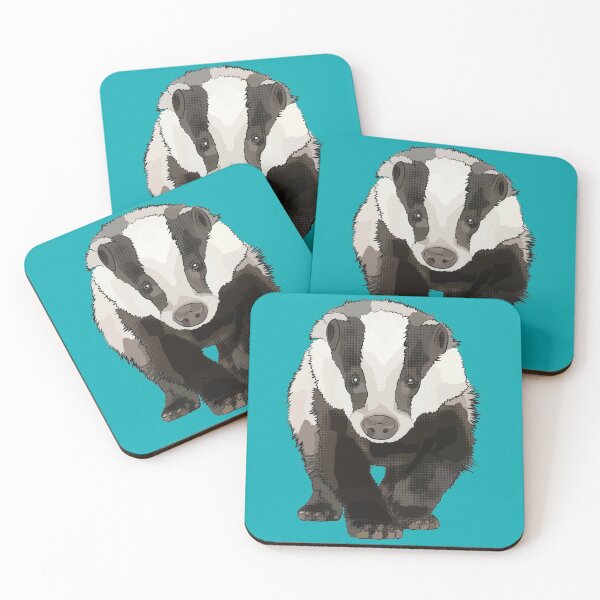 Item preview, Teal Badger by www.BeeFoxTree.com designed and sold by BeeFoxTree.