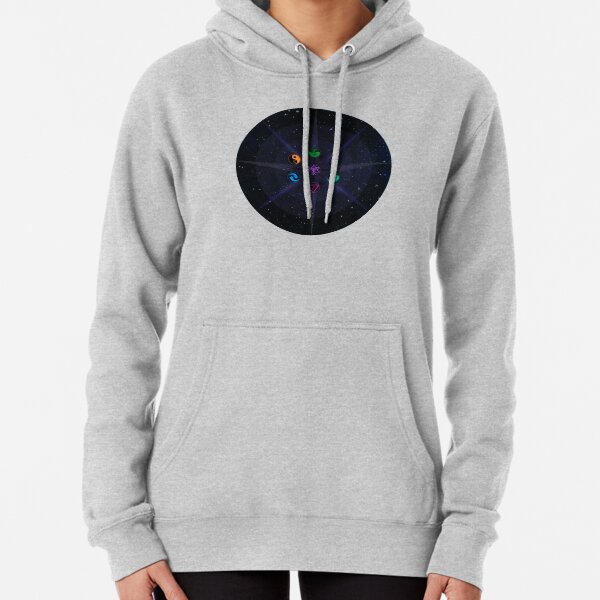 Stars with Colored Universal Principles of Alchemy Symbols Pullover Hoodie