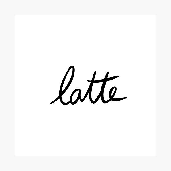 Item preview, Latte / Cute Coffee Dates designed and sold by Nathalie Aynié.
