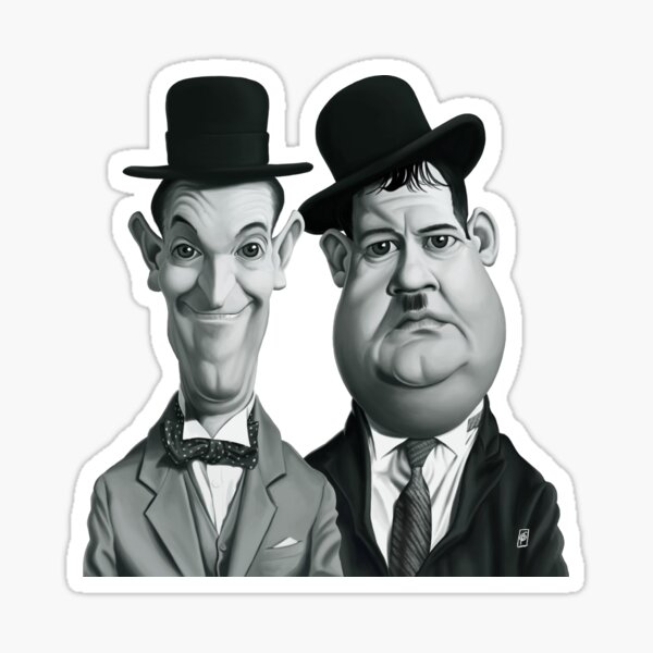 Celebrity Sunday - Laurel and Hardy Sticker