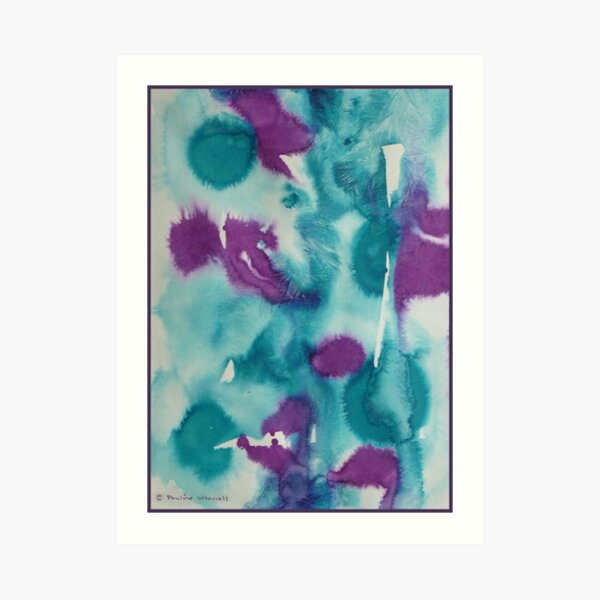 Abstract irises Art Print