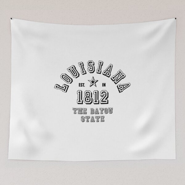 Item preview,  Jazz or New Orleans? Then this design is perfect: The name of the US state with the year it was founded and the nickname: the Bayou State! Also as a sports outfit or gift! designed and sold by GeogDesigns.