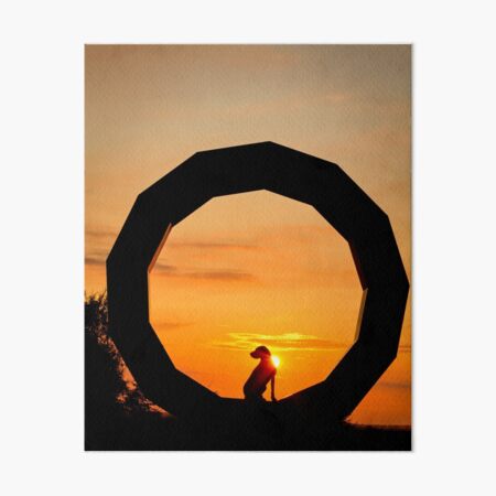 German Wirehaired Pointer in Heavens Gate, Longleat, Wiltshire Art Board Print