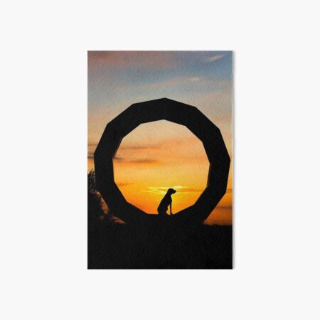 German Wirehaired Pointer in Heavens Gate, Longleat, Wiltshire Art Board Print