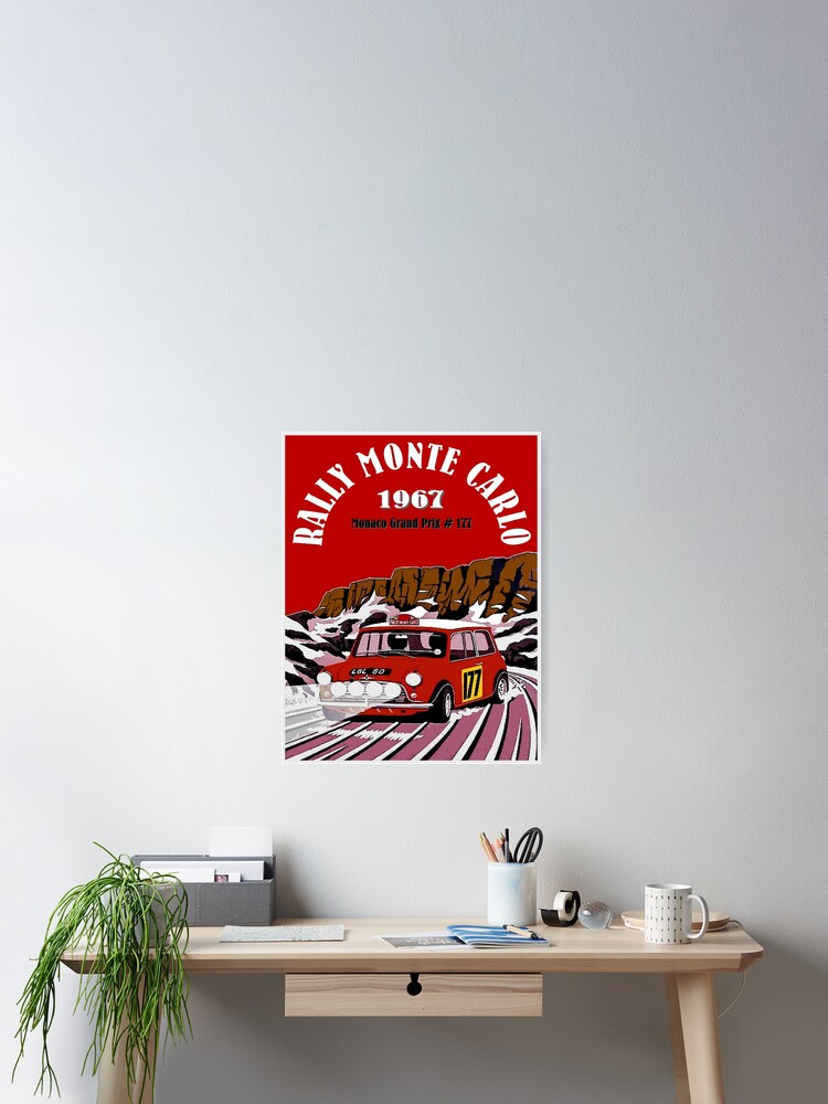 Affiche 25e Grand Prix de Monaco – 1967 - Décoration