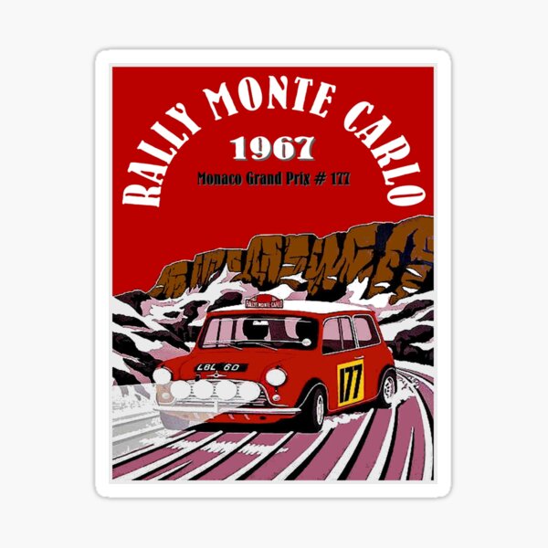 Autocollant Grand Format - 62ème Rallye Monte Carlo 1994 - Rare Et En Très Bon état