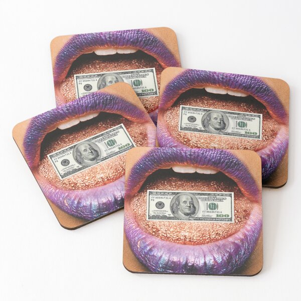 Item preview, Purple Lipstick Licks Sexy Money designed and sold by Helen Marvellous.