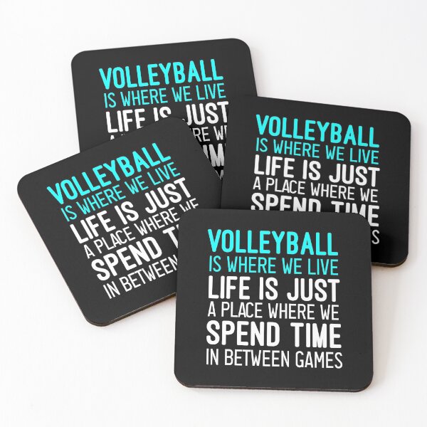 Item preview, Volleyball Is Where We Live: funny volleyball for men and women designed and sold by Chamssou.