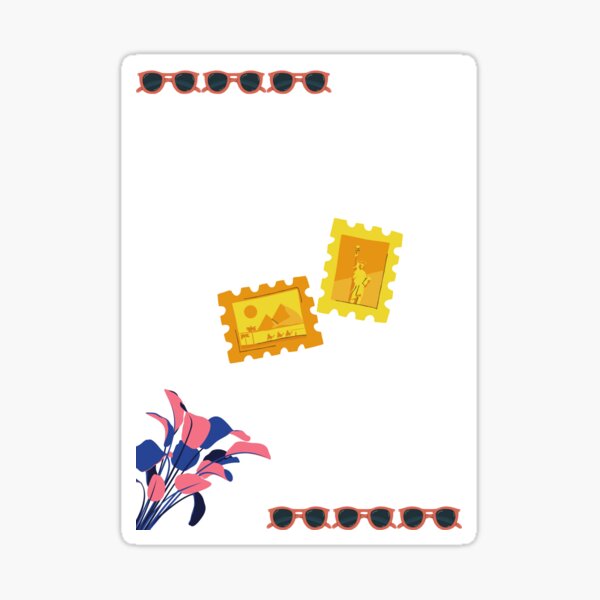in summer Sticker