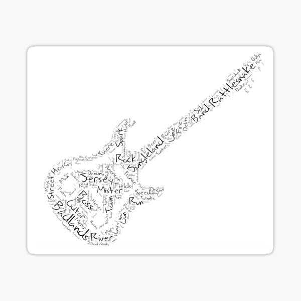 Item preview, Springsteen Word Cloud designed and sold by suziechiodo.