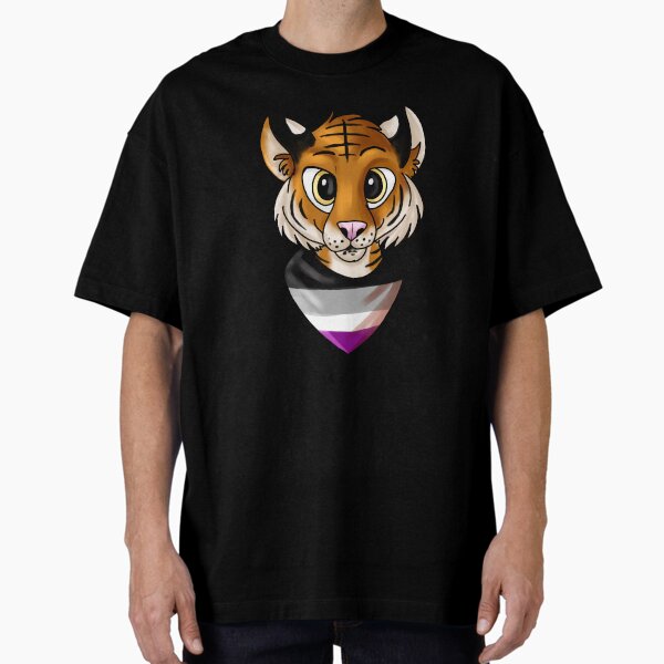 Vista previa del artículo con la obra «Orgullo Tigre - Asexual», diseñado y vendido por TookFluff.