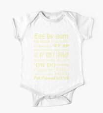 Yorkshire Sayings! One Piece - Short Sleeve