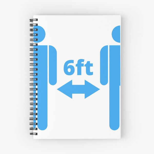 Item preview, blue 6 ft - Social Distancing Minimalistic Sign designed and sold by SocialShop.