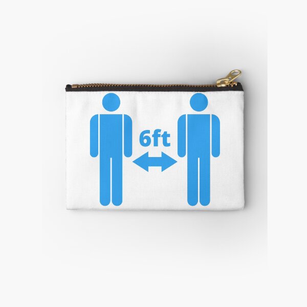 Item preview, blue 6 ft - Social Distancing Minimalistic Sign designed and sold by SocialShop.