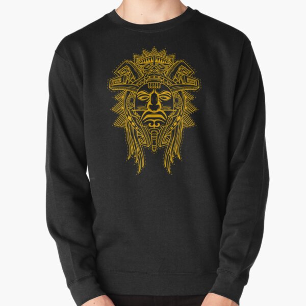 Item preview, Ancient Mayan Aztec God Monochrome designed and sold by Vector Scout Lab.