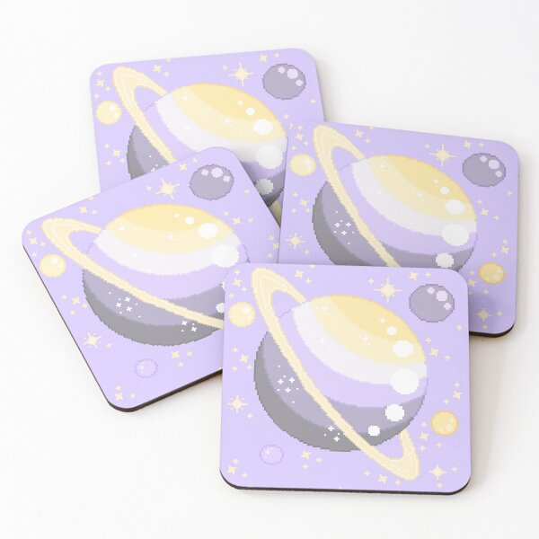 Item preview, Nonbinary Pride Pixel Planet designed and sold by Stardust-Specks.