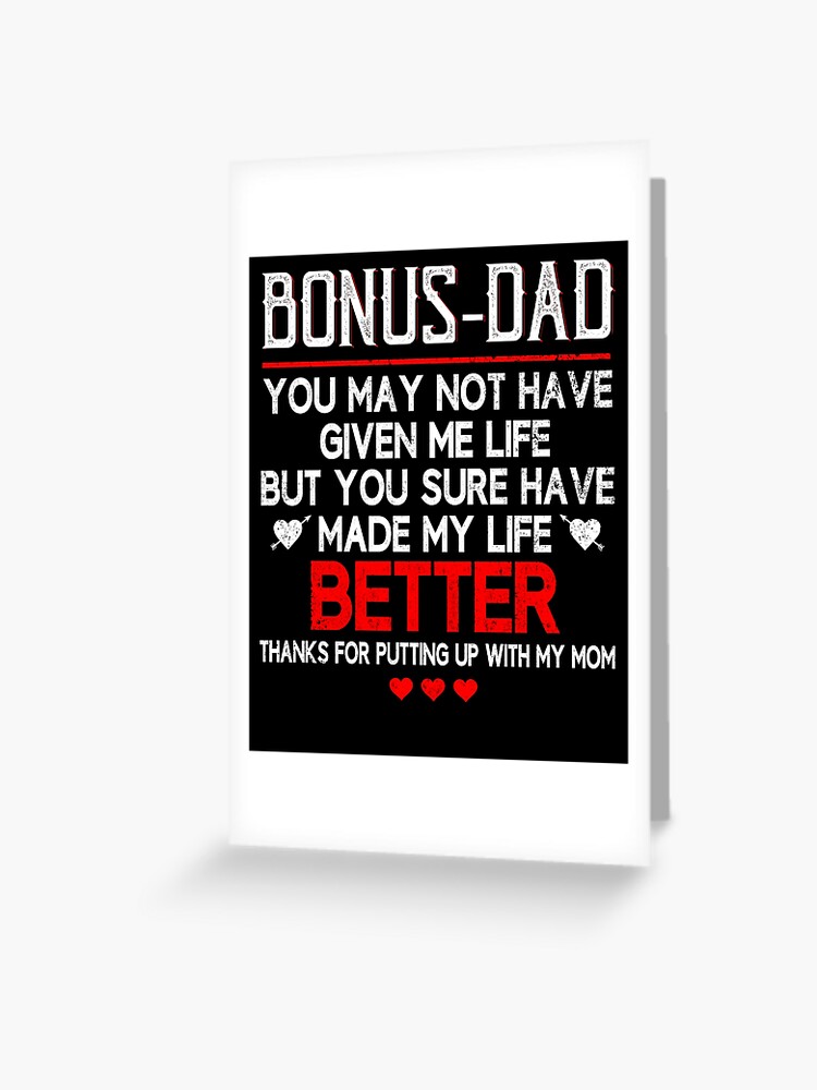 bonus dad card