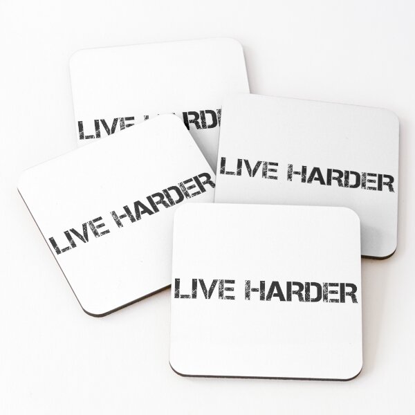 Item preview, Live Harder Inspirational Quote T-Shirt designed and sold by LexiconQuotes.