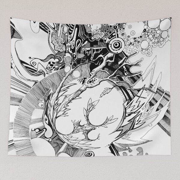 Item preview, The Wobbly Triangulation Theory - Pen & Ink Illustration Art designed and sold by jeffjag.