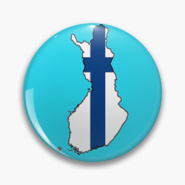 Item preview, Finland Map With Flag of Finland designed and sold by Havocgirl.