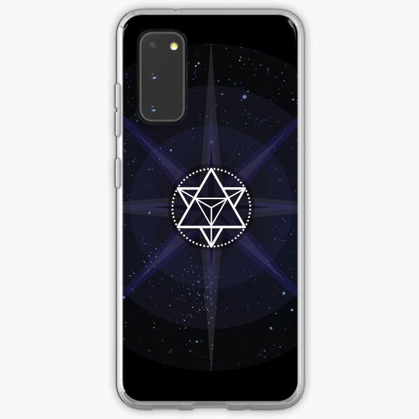 Stars with White Startetrahedron / Merkaba Symbol Samsung Galaxy Soft Case