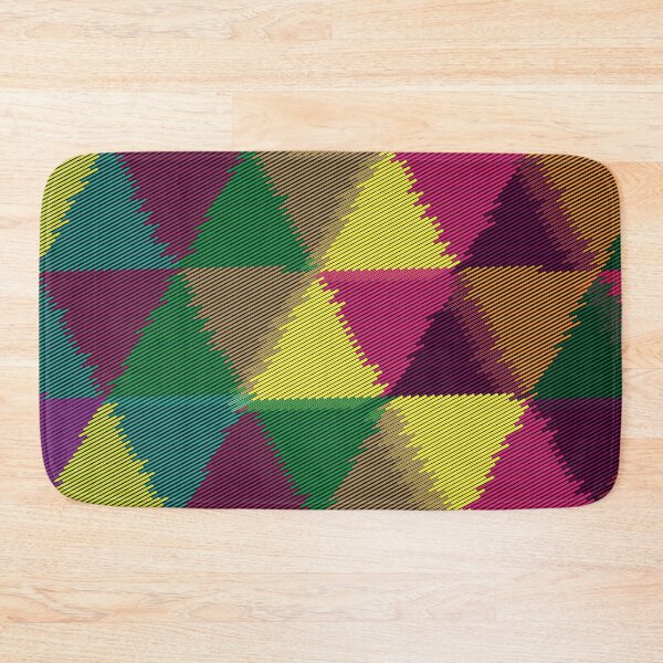 Item preview, Abstract Colorful Distress Triangles Mosaic designed and sold by CroDesign.