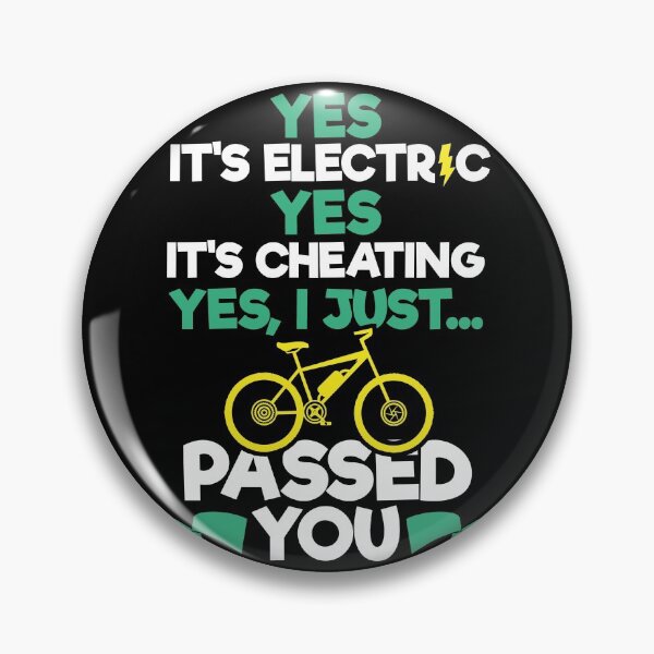 Item preview, Yes It's Electric - E-Bike Mountain Bike T-Shirt designed and sold by biNutz.