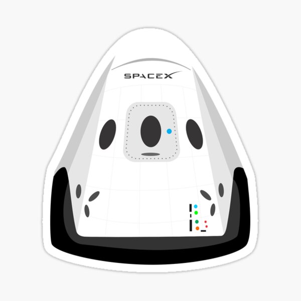 Space X Icon Art Sticker