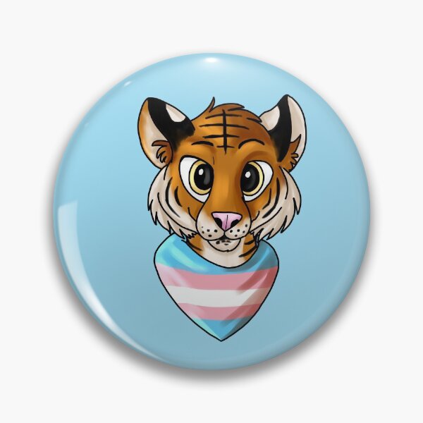 Item preview, Pride Tiger - Transgender designed and sold by TookFluff.
