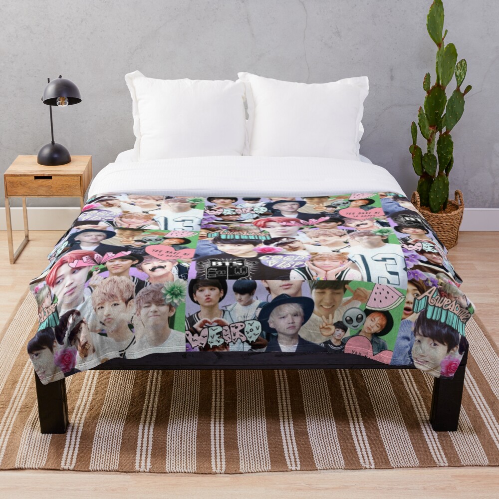 "kpop collage" Throw Blanket for Sale by animu Redbubble