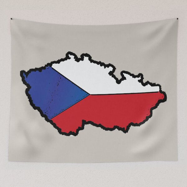 Item preview, Czech Republic Map With Czech Flag designed and sold by Havocgirl.