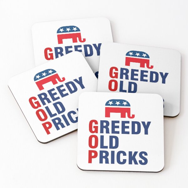 Item preview, GOP Greedy Old Pricks Funny Anti Republican designed and sold by allthetees.