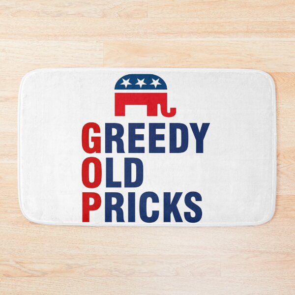 Item preview, GOP Greedy Old Pricks Funny Anti Republican designed and sold by allthetees.