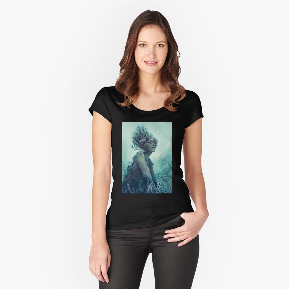 Item preview, Fitted Scoop T-Shirt designed and sold by strijkdesign.