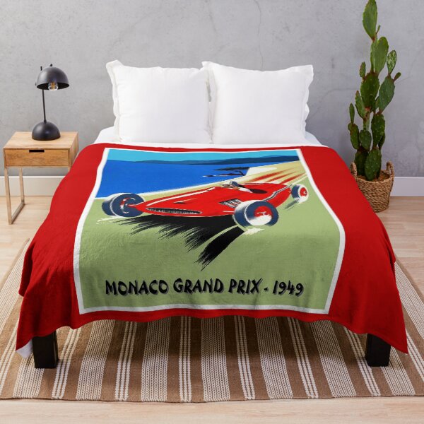 Item preview, MONACO GRAND PRIX : Vintage 1949 Abstract Auto Racing Print designed and sold by posterbobs.