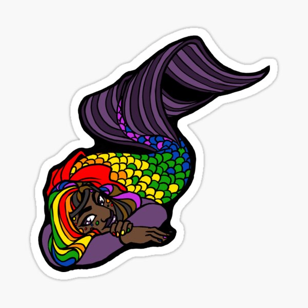 Gay Pride Hijabi Merfolx Sticker