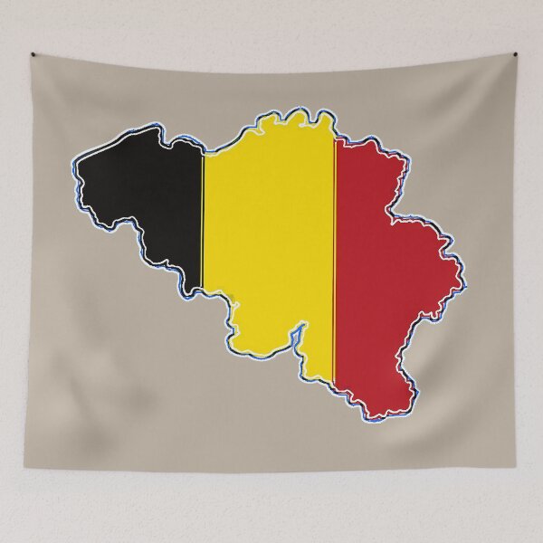 Item preview, Belgium Map With Belgian Flag designed and sold by Havocgirl.