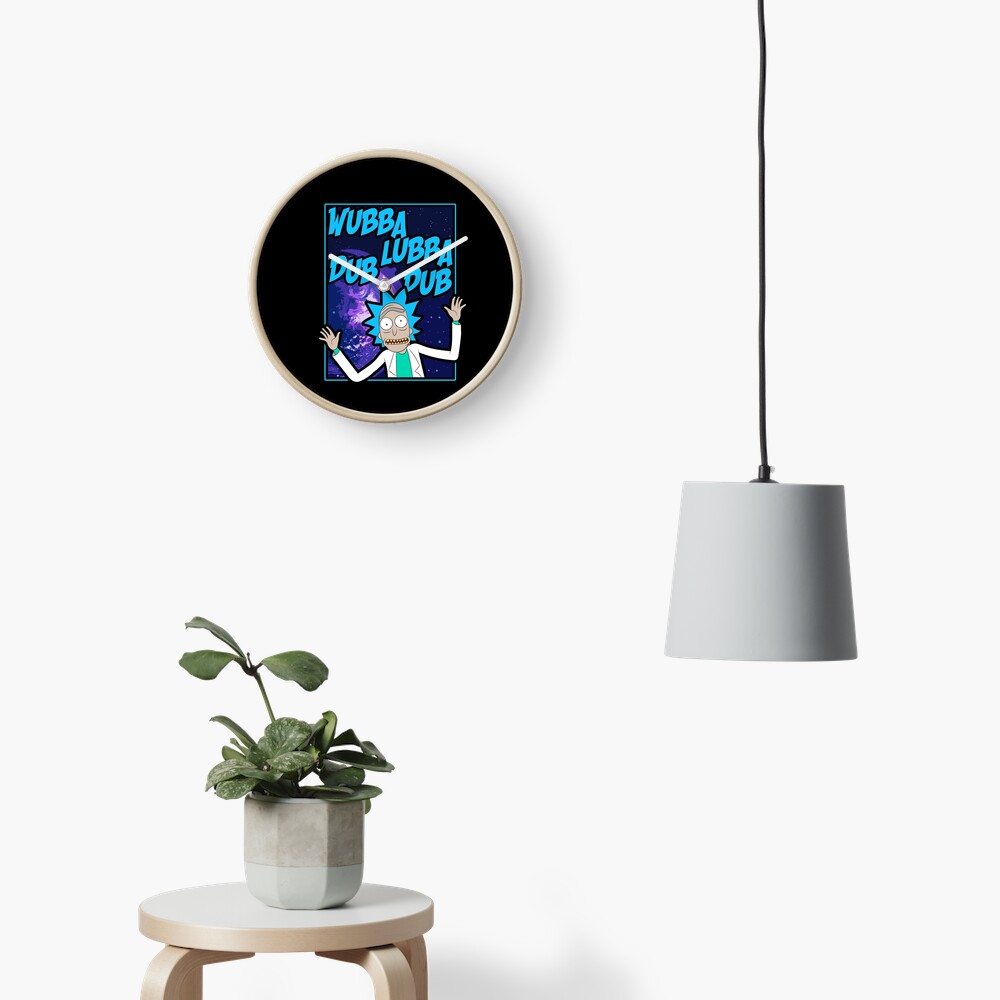 Rick Sanchez Wubba Lubba Dub Dub Quote Clock