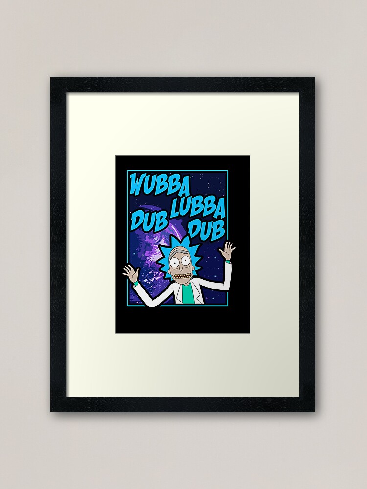 Alternate view of Rick Sanchez Wubba Lubba Dub Dub Quote Framed Art Print