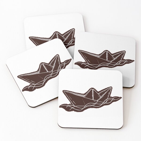 Item preview, Paper boat, dark designed and sold by SailorShoppe.