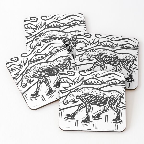 Item preview, Skating Moose designed and sold by stodd.