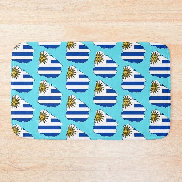 Item preview, Uruguay Map With Uruguay Flag designed and sold by Havocgirl.