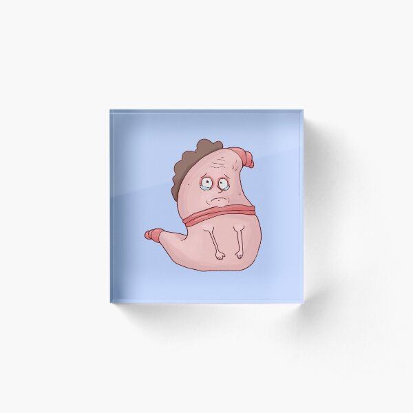 Earthworm Jerry - Jerry Smith Rick and Morty Acrylic Block