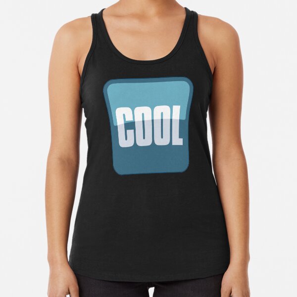 Cool Sign Emoji Racerback Tank Top
