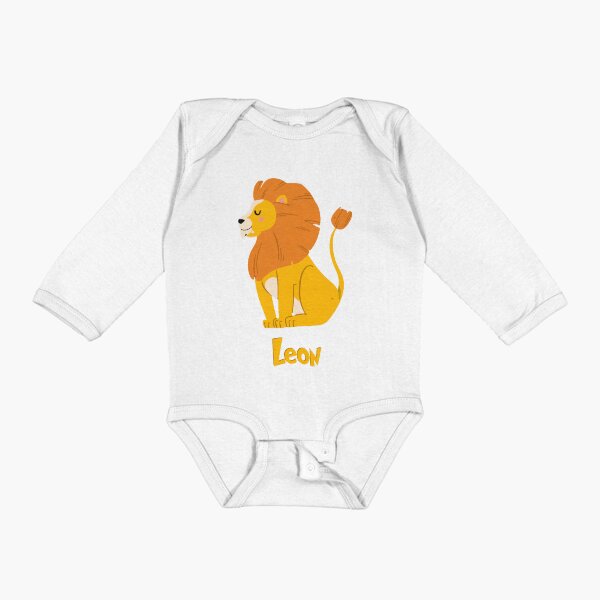 Item preview, Leon Lion Baby Boy Wild Animal Name designed and sold by HelloFromAja.