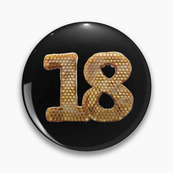 Item preview, 18 Number 3d Honey Numbers Font designed and sold by HelloFromAja.