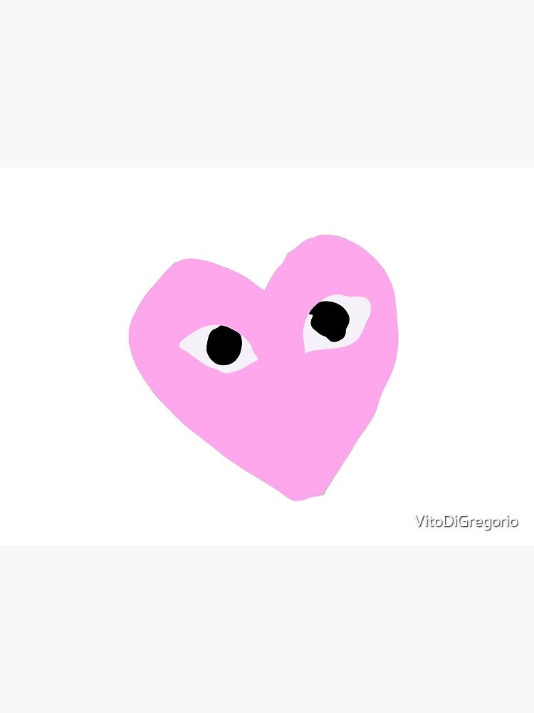 cdg pink heart