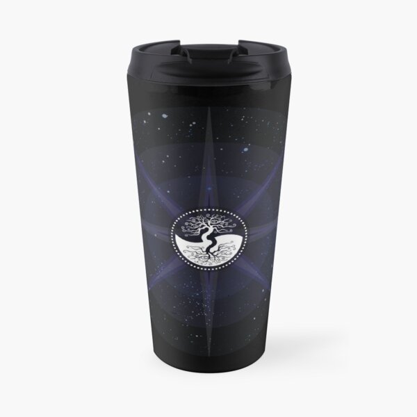 Stars with White Tree of Life Symbol Travel Mug