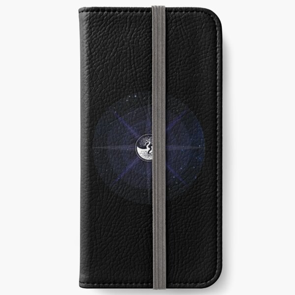 Stars with White Tree of Life Symbol iPhone Wallet